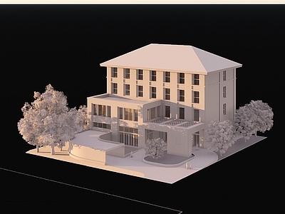 欧式医院建筑 卫生服务中心