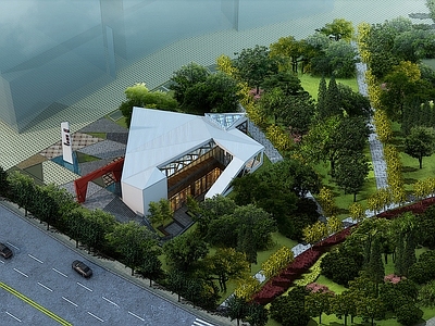 现代小公建 现代造型售楼处