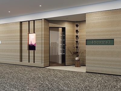 现代意式珠宝店 现代门头 商业门头 商业过道 店面门头