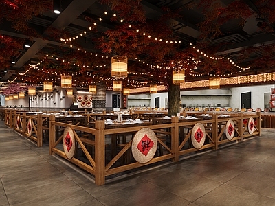 中式新中式中餐厅 湘菜馆 餐馆 火锅店