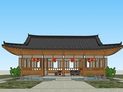 中式古建筑 延边民居 朝鲜族建筑 韩屋
