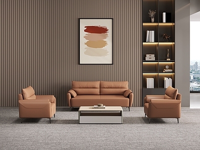 现代办公室 办公沙发 办公空间 经理办公室