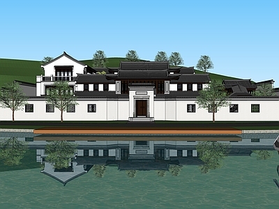 新中式中式其他商业建筑 中式会所 中式别墅 山地别墅 桃李春风 绿城桃花源