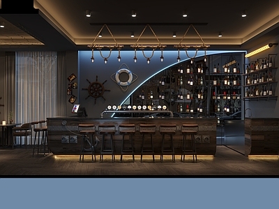 复古现代酒馆 复古精酿酒馆