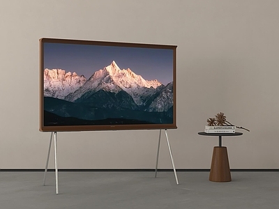 电视 支架电视 边几 中古风液晶电视