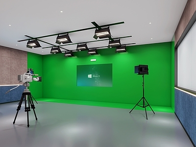 现代直播间 现代虚拟直播间 现代虚拟录播室