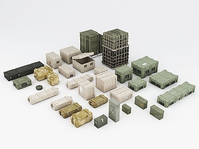 军事器材 弹药箱 武器箱