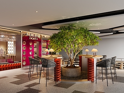 现代奶茶店 奶茶店外摆 奶茶店外立面 奶茶店卡座