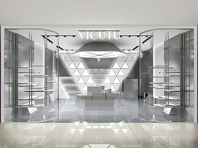 现代轻奢服装店 专卖店 品牌店 服装店 包店 皮具店