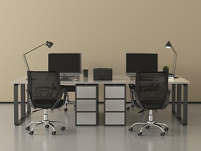 现代办公桌椅 员工工位 休闲桌椅 现代办公桌椅