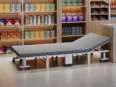 现代简约其他床 超市折叠床 金属折叠床 钢架床