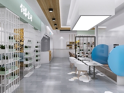 现代简约其他商业空间 卡座 休闲区 餐厅