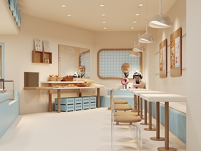 奶油甜品面包店 甜品店 面包店