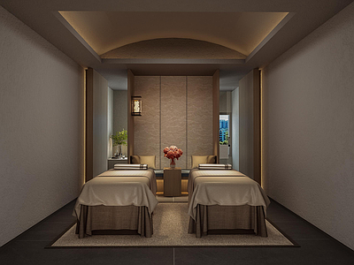 中式会所 SPA 浴室