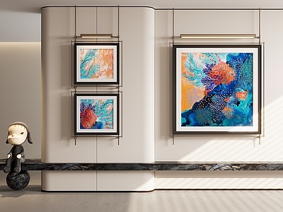 现代挂件 饰品 挂件 挂画组合