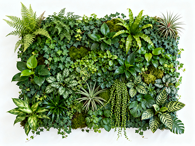 现代绿植墙 垂直绿化墙 植物墙 绿植墙 仿真植物墙