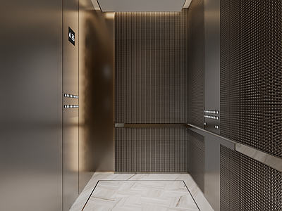 现代电梯间 酒店电梯间 办公电梯间 电梯轿厢