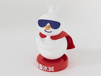 现代雕塑摆件 雪王 蜜雪冰城 IP形象