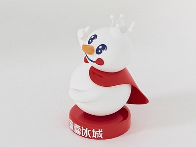 现代雕塑摆件 雪王 蜜雪冰城 IP形象