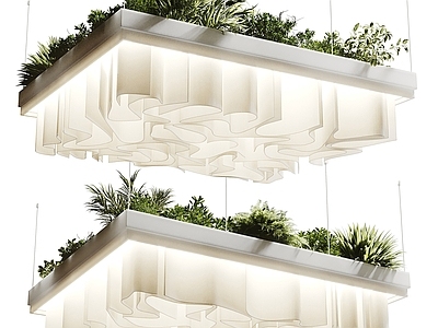 现代吊灯 现代植物吊灯 植物吊顶