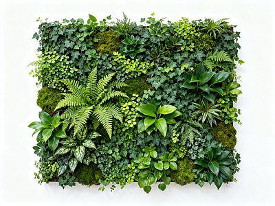 现代绿植墙 垂直绿化墙 植物墙 绿植背景墙 仿真植物 装饰墙面