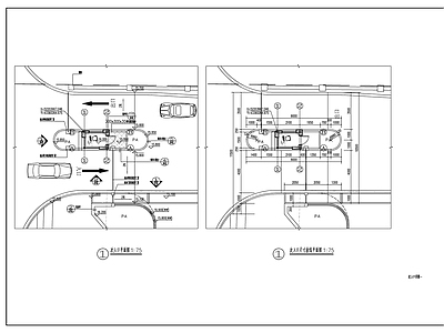 现代其他建筑 车库入口岗亭 施工图
