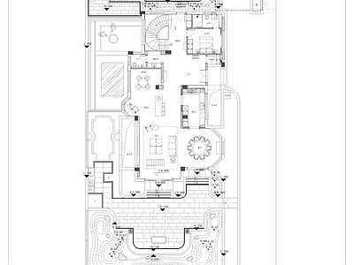 欧式庭院 简欧庭院 施工图