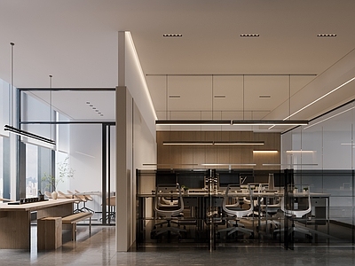 现代工作室 办公区