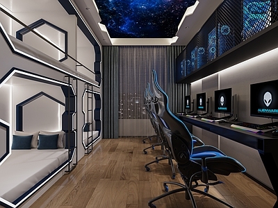 现代电竞房 电竞房 电竞酒店