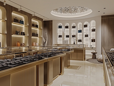 现代轻奢珠宝店 珠宝店 首饰店 首饰