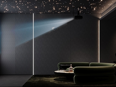 现代影音室 影音室 电影院 ktv 娱乐室