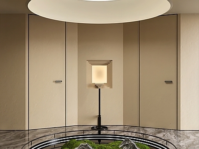 现代假山水景 水景 室内景观 艺术装置