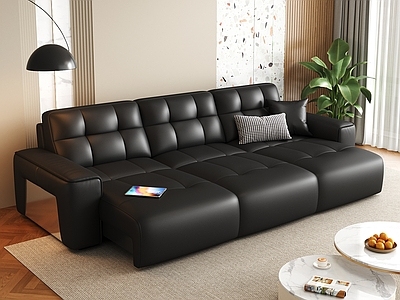 现代简约多人沙发 沙发床 电动沙发 功能沙发 皮沙发 客厅沙发
