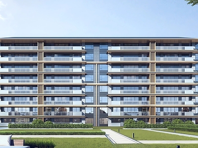 现代新中式多层住宅 新中式多层住宅 未来社区洋房设计 现代多层住宅设计