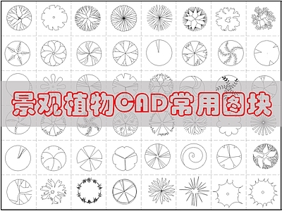 现代综合植物图库 现代综合植物图库 施工图