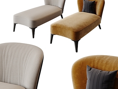 现代意式贵妃椅 米诺提 minotti 意大利