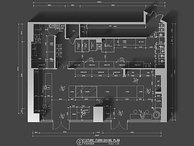 现代面包店 现烤烘焙店 烘焙甜品店 面包店 平面图