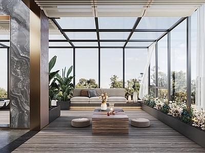 现代简约阳台 休闲阳台