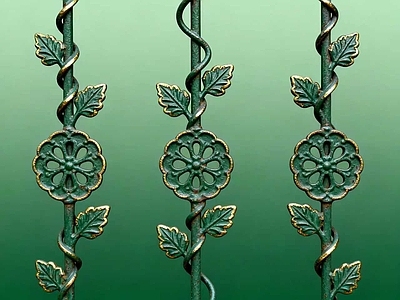 现代雕花 雕花 铁艺 构件