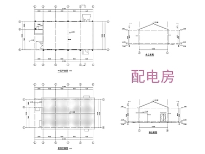 现代其他建筑 现代配电房 住宅配套设施 施工图