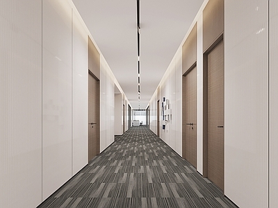 现代其他办公空间 现代走道 办公走道 过道