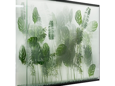 绿植墙 现代植物墙 植物箱