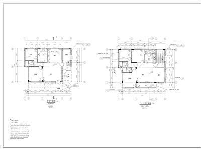 现代别墅建筑 13x9六层住宅 施工图
