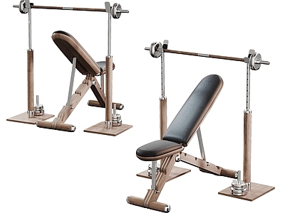 意式轻奢健身器材 运动器材 健身设备 杠铃 卧推 杠铃架