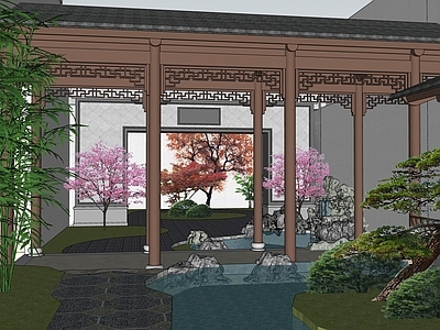 中式屋顶花园 中式屋顶花园