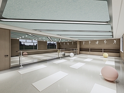 现代其他学校空间 舞蹈教室 瑜伽教室 芭蕾舞教室