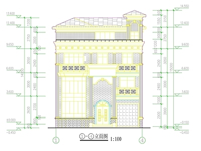 现代新中式别墅建筑 农村别墅 小别墅 自建房 独栋别墅 施工图