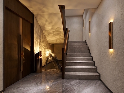 现代轻奢楼梯间 酒店楼梯间 宾馆楼梯间 豪华公寓楼梯间 现代轻奢楼梯间 公司楼梯间