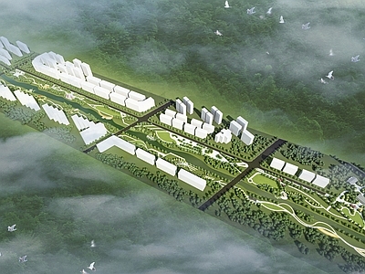 现代滨水景观 现代滨水公园 船文化主题公园 滨河景观