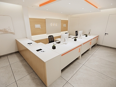 现代数码店 营业厅 前台 手机店 柜台
